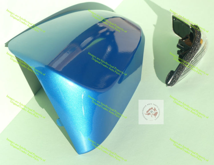 Left Door Mirror Cap Case Housing for Toyota Corolla E180 Series 2 Blue Gem 8X7