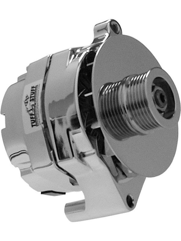 Tuff-Stuff Alternator 100 amp 12V 1-Wire 6 Rib Serpentine Pulley Chr (7068RD6G)