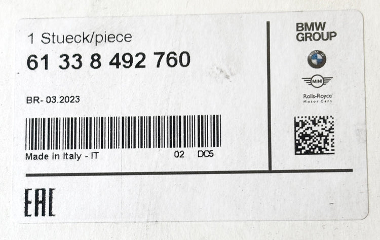 Genuine BMW X1 F48 LCI X2 F39 16d 18i 20i 25i 25dX Low Pitch Horn 61338492760