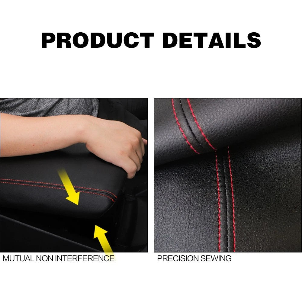 PU Leather Armrest Box Cover Center Console For Subaru Forester 2013-2018