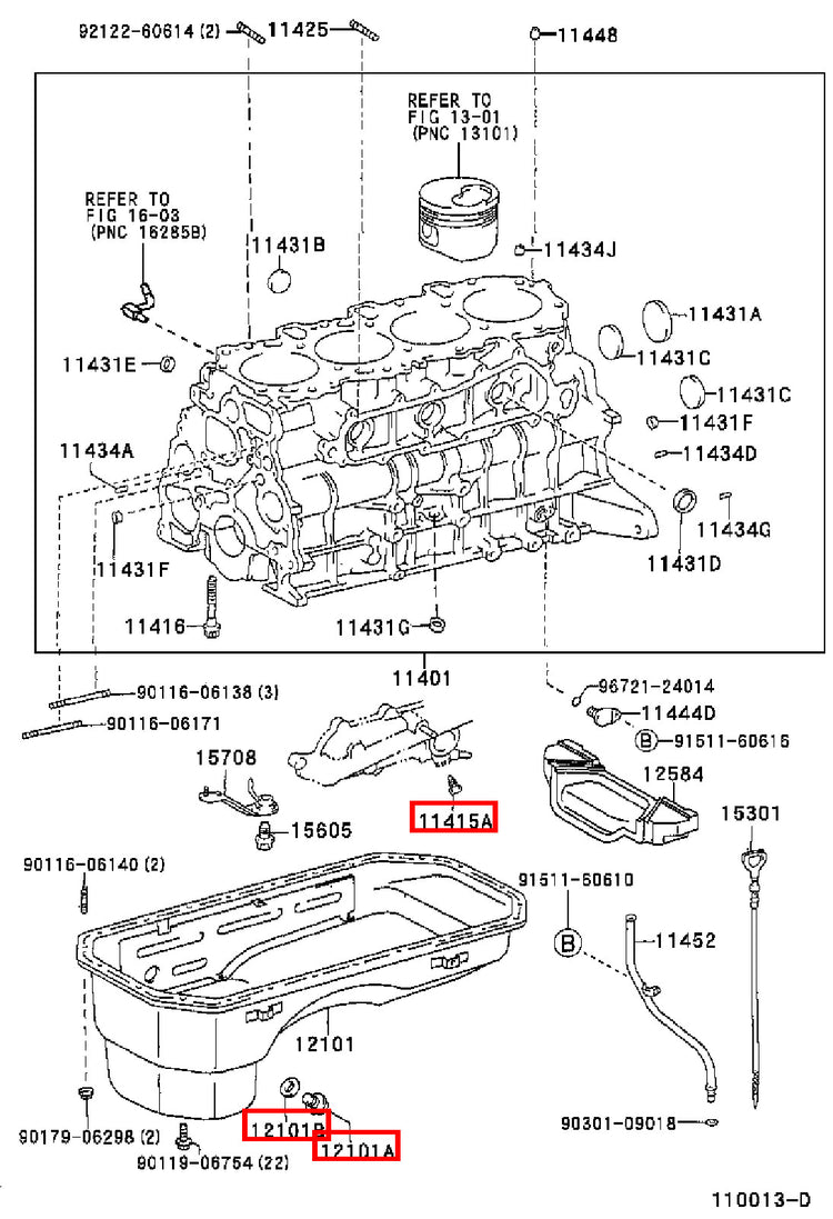 Genuine Yaris ZSP90 SCP10 NLP90 NLP130 1.4 1.0 1.8 Sump Drain Plug w Washer