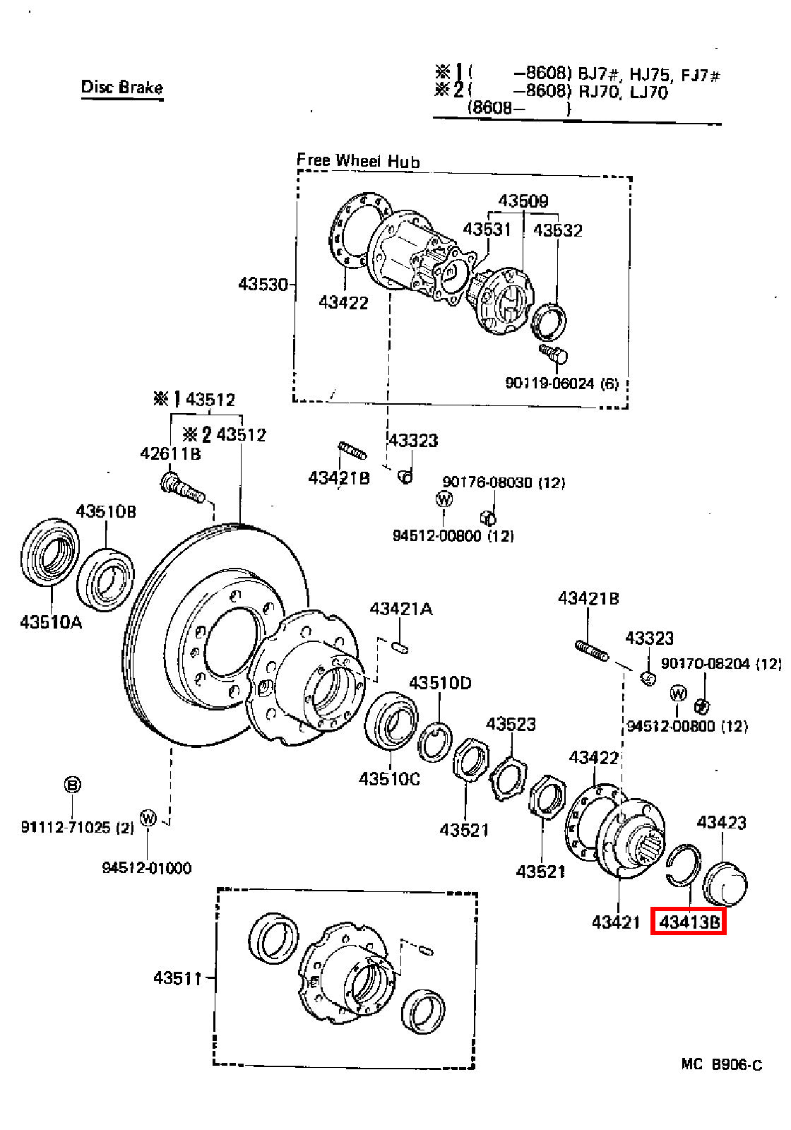 Genuine LandCruiser HDJ80 HDJ79 HDJ78 Front Axle Outer CV Circlip Snap Ring