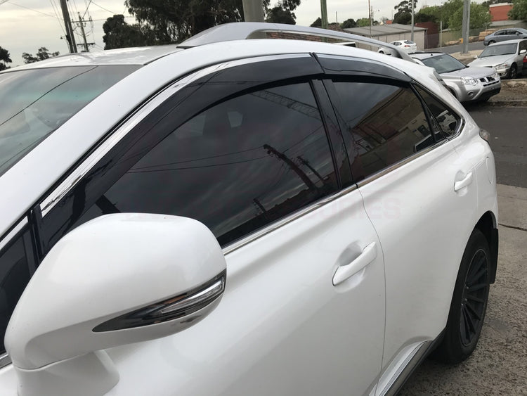 AUSGO Stainless Steel Weather Shields for Lexus RX270 RX350 RX450H 2009-2015