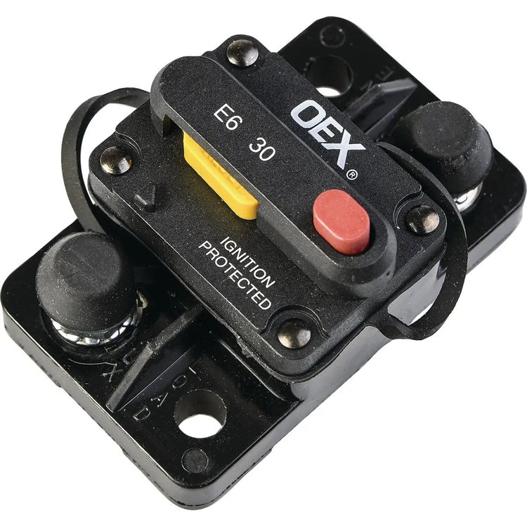 OEX ACX2083BL 30A Mini Manual Reset Circuit Breaker Type 3 Switchable