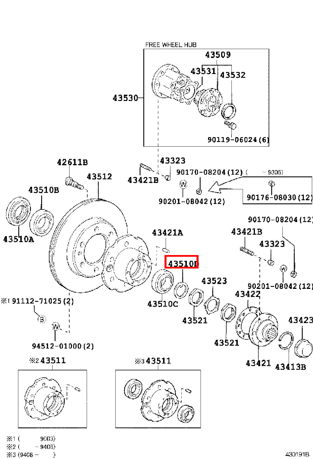 Genuine Dyna ToyoAce KDY281 KDY280 KDY271 KDY270 Front Axle Lock Washer x2