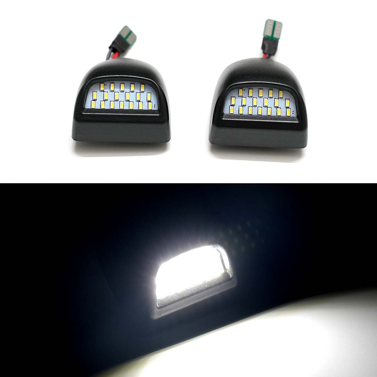 LED Number Plate Light Housing Assembly Pair For Holden Colorado RG 2012-2020