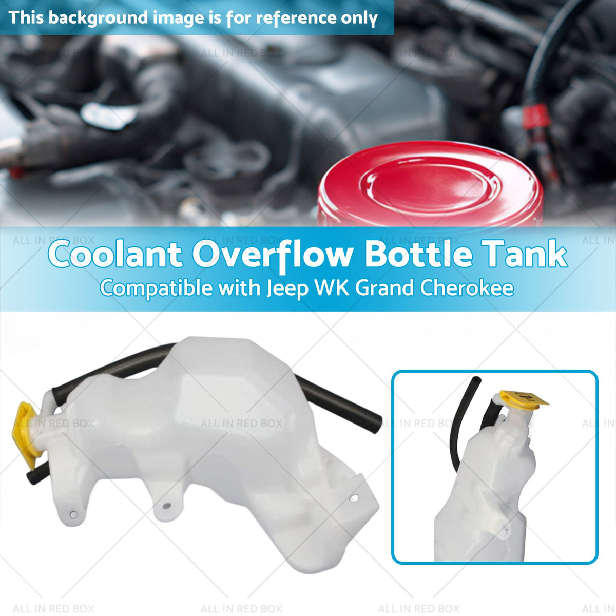 Coolant Overflow Bottle Tank Suitable for Jeep WK Grand Cherokee 3.6 5.7 6.4L