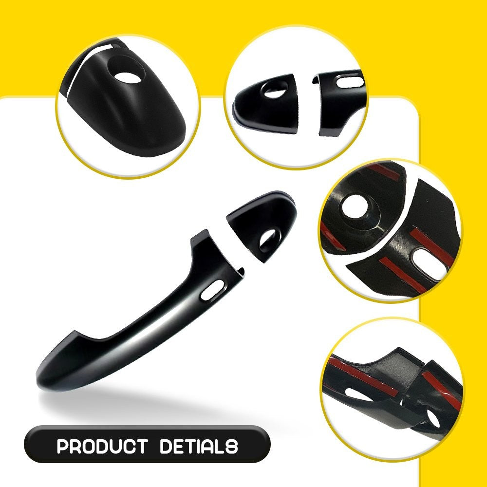 Right Hand Drive Matte Black Door Handle Cover Trim for Toyota Hilux 2015-2019