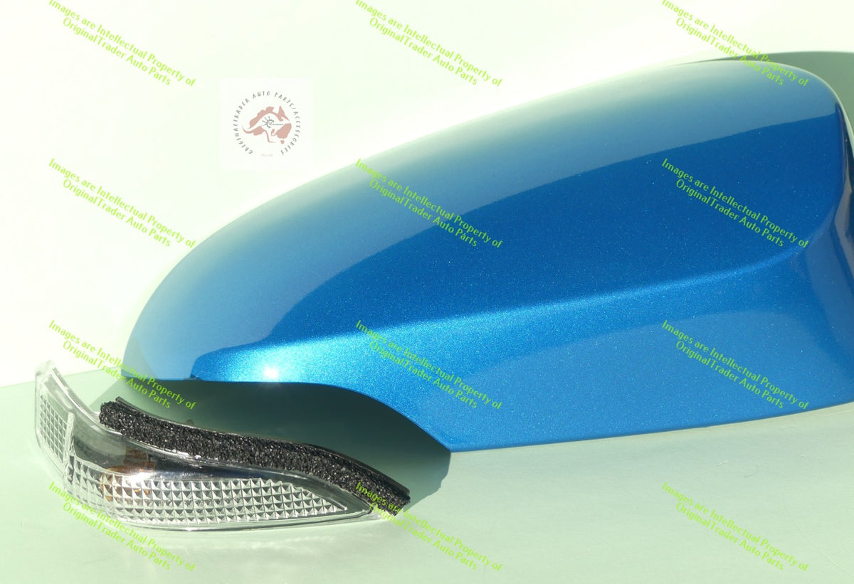 Right Side Mirror Case Cap Housing for Toyota Corolla E180 Series 2 Blue Gem 8X7