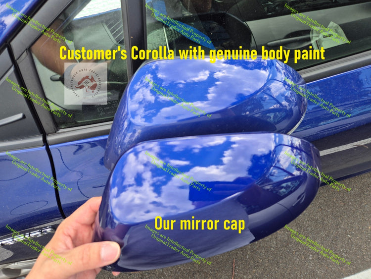 Left Side Mirror Cap Housing for Toyota Corolla E210 8W7 Lunar Blue Metallic 8W7