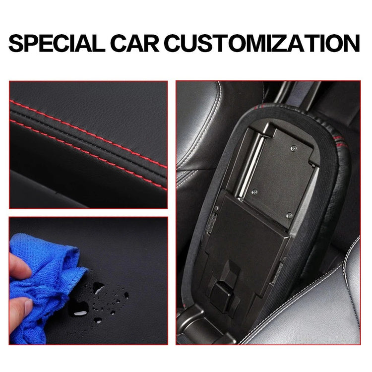 Center Console Armrest Box Cover PU Leather For Subaru Forester 2013-2024