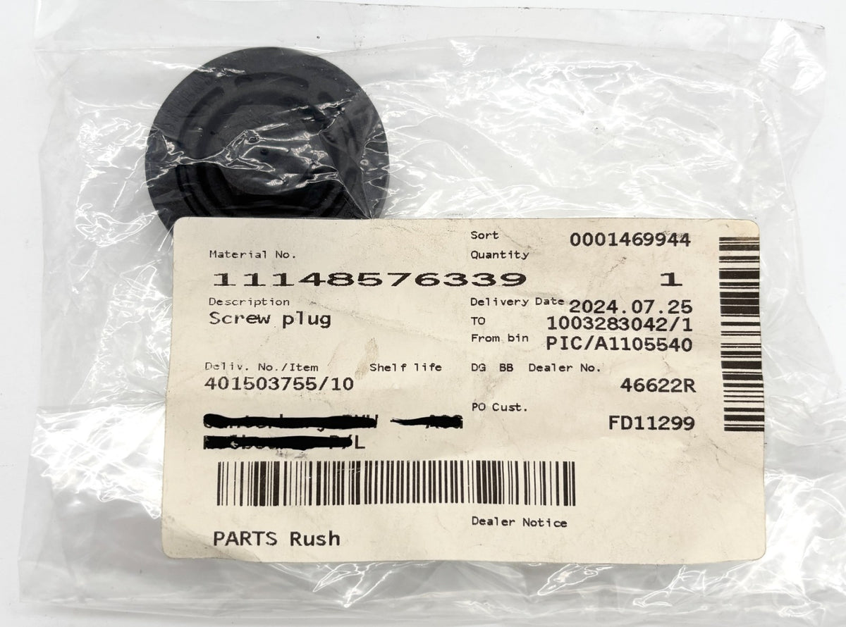 Genuine BMW 1-8 Series X1-X7 & MINI Timing Case Screw Plug M34X1.5 11148576339