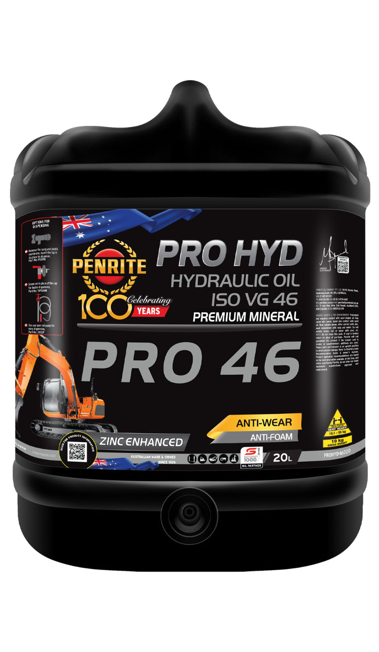 20-Litre HYDRAULIC ISO-46 OIL FOR air line lubricator vacuum pump hoists & jack