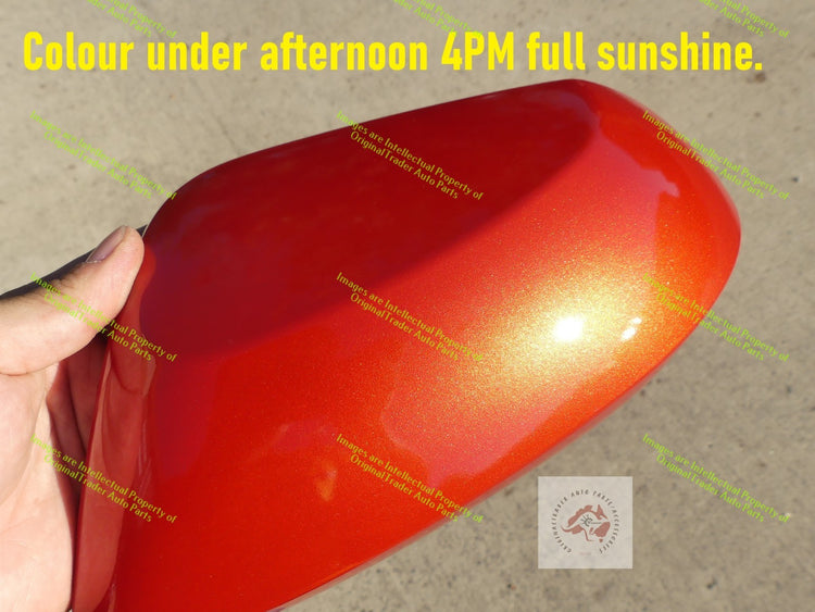 Left Side Mirror Cover Cap Case for Toyota Corolla E210 Series Volcanic Red 3U4