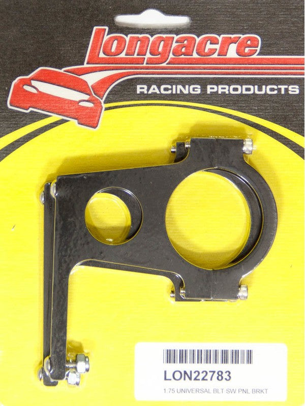 Longacre Switch Panel Bracket Clamp-On 3 in Bolt Spacing Billet Alum (52-22783)