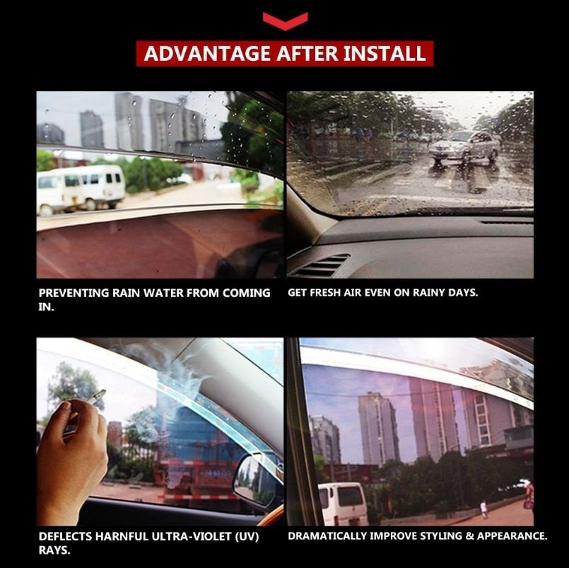 Window Visors /Weathershields/Weather Shields for Ford Everest Next Gen (22-24)