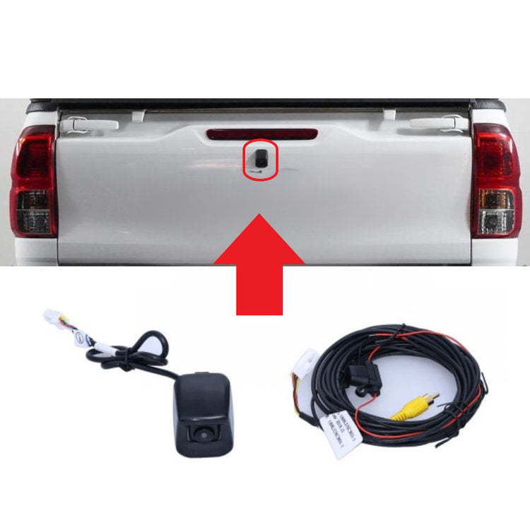 Tailgate Backup Reverse Camera Kit With 8m Cable for Toyota Hilux 2005 - 2015