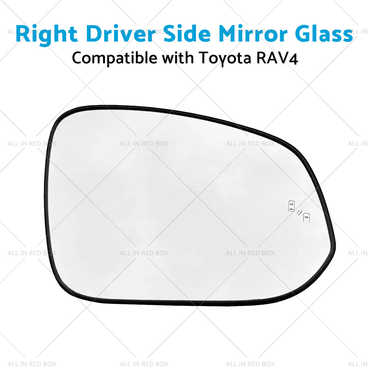 Right Driver Side Mirror Glass With Heater Suitable for Toyota RAV4 2016-2018