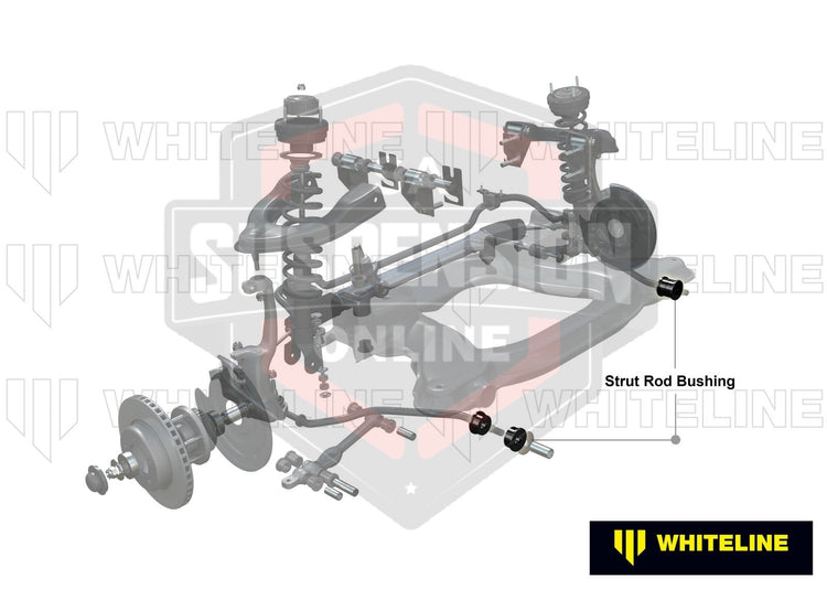 Whiteline KCA331 - Strut Rod - To Chassis Bushing Kit Double Offset (Rod/Strut-