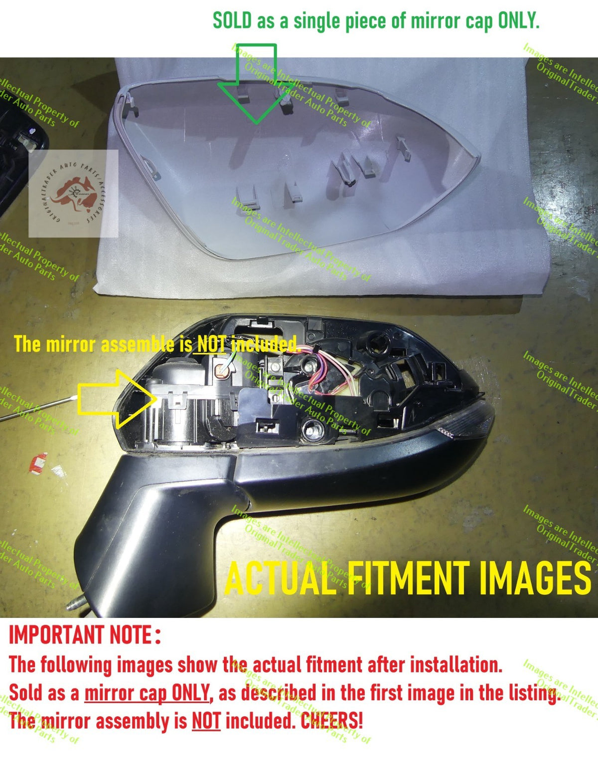 Right Side Mirror Cover Cap Housing for Toyota Corolla E210 Glacier White 040