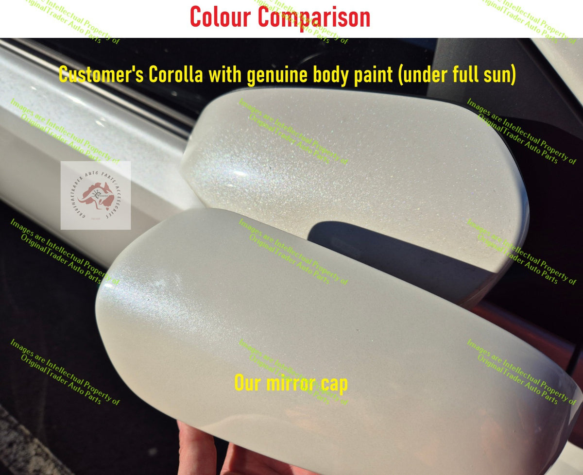 Right Door Mirror Cap Case for Toyota Corolla E210 Series Crystal Pearl 070