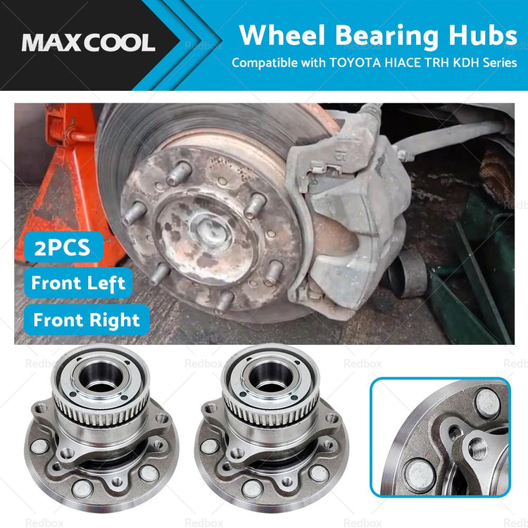 2PCS LH & RH Front Wheel Bearing Hubs Suitable For TOYOTA HIACE TRH KDH Series