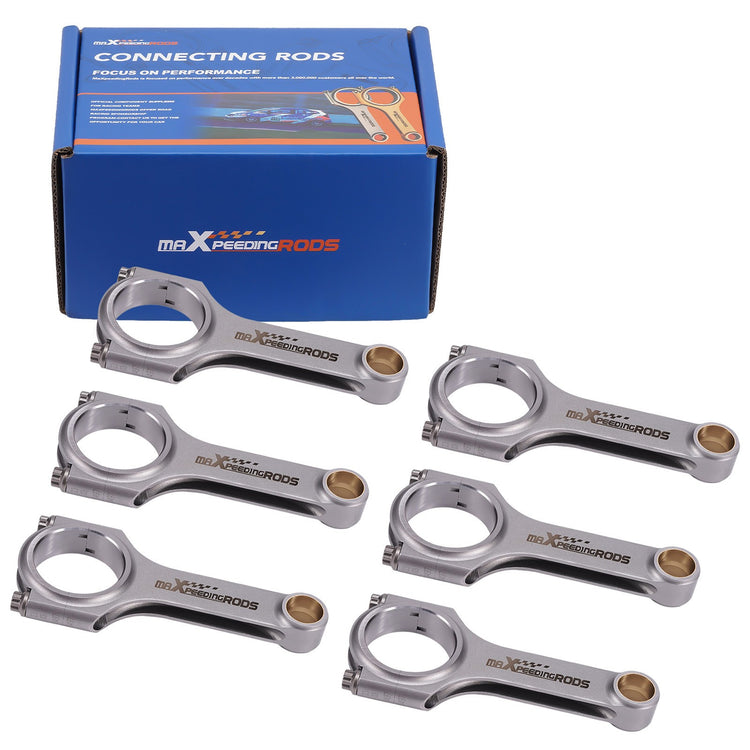 Connecting Rod Rods for BMW 325e E30 M20 M20B27 2.7L ARP2000 Bolts 5.118"