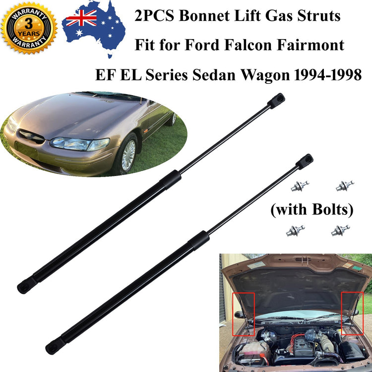 4 Front Bonnet Hood+Rear Door Boot Gas Struts for Ford Falcon Fairmont 1994-1998
