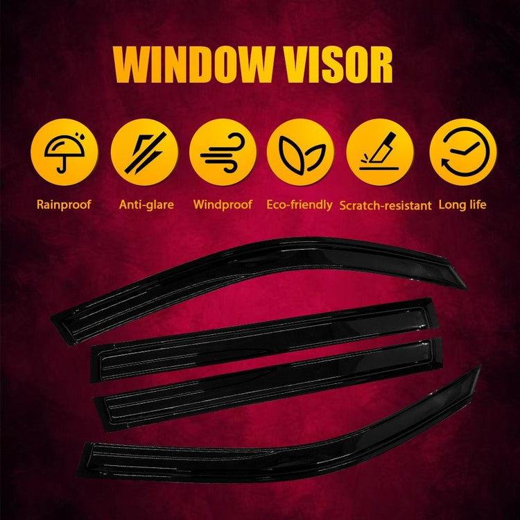 Weather shields Weathershields for Toyota Landcruiser LC200 2007-2021 Sun Visors