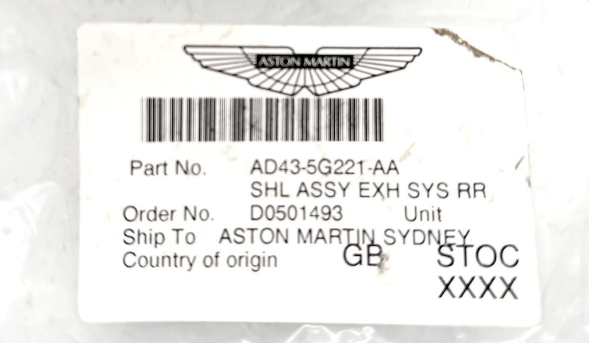 Genuine Aston Martin Rapide Vanquish Rear Front Heat Shield Set AD435G221AA
