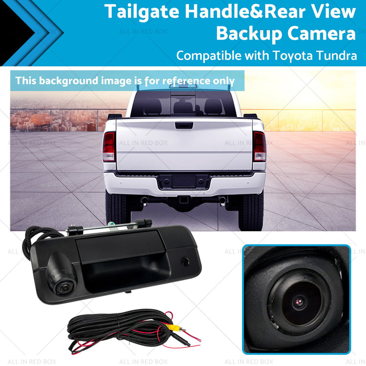 1 Set Tailgate Handle&Rear View Backup Camera Suitable for Toyota Tundra 07-14