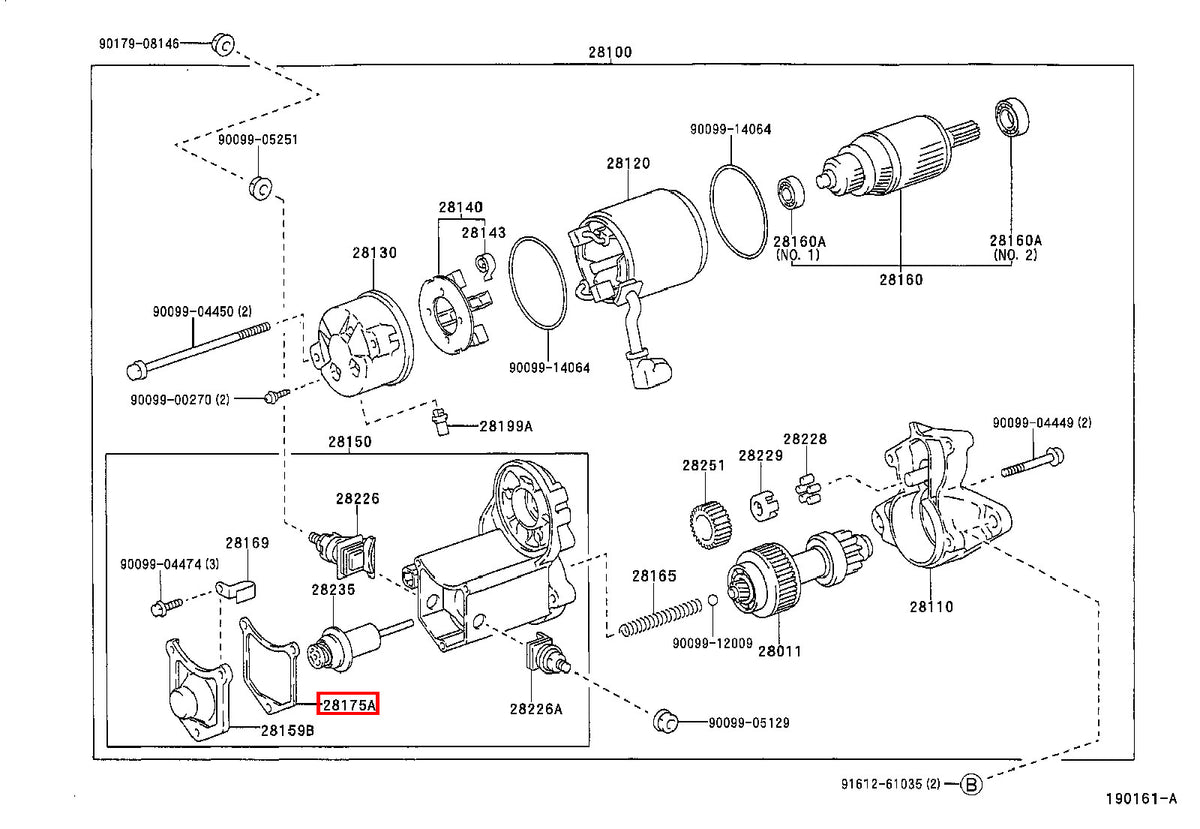 Genuine Camry VCV10 SXV23 SXV20 SXV11 Starter Magnetic Switch Cover Gasket