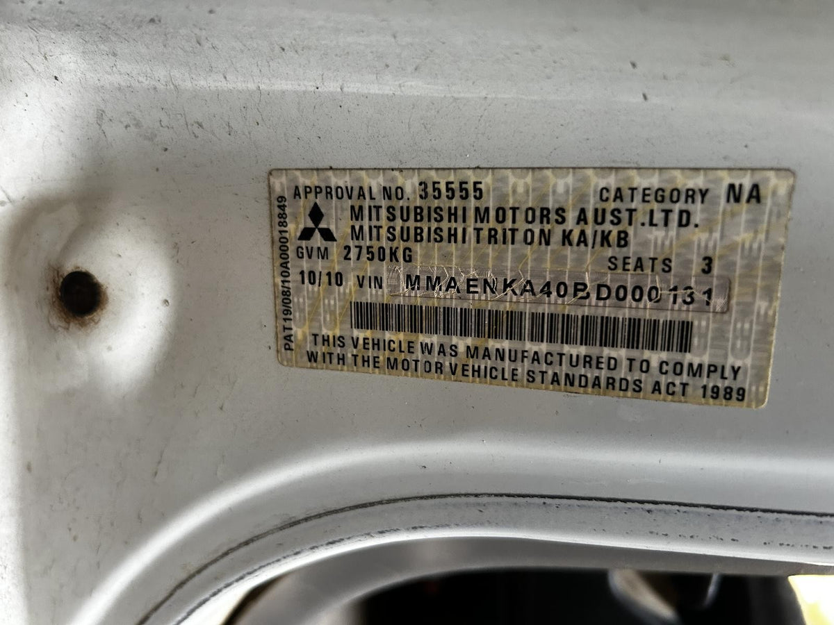 Mitsubishi Triton Steering Column MN 08/2009
