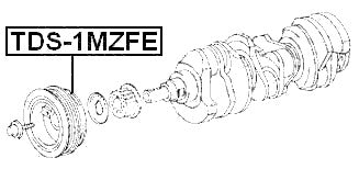 TDS-1MZFE Febest Crankshaft Pulley 1Mzfe 13408-0A010 13408-20010