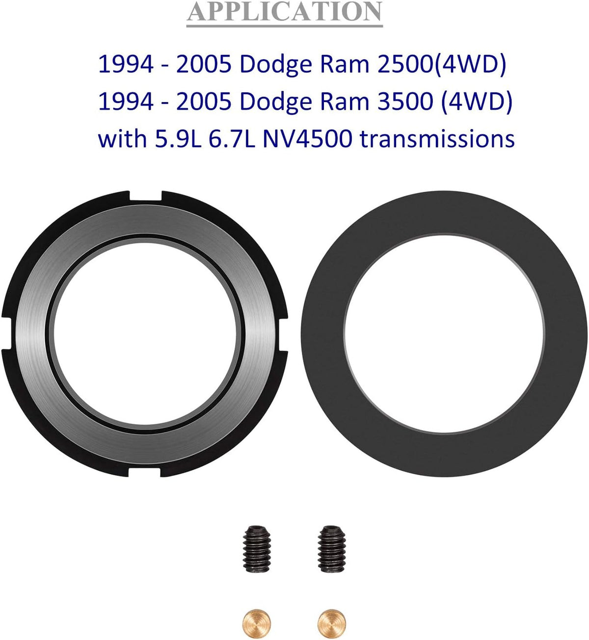 5th Gear Lock Nut Kit for Dodge Ram 2500 & 3500 4WD 5.9L 6.7L Cummins NV4500