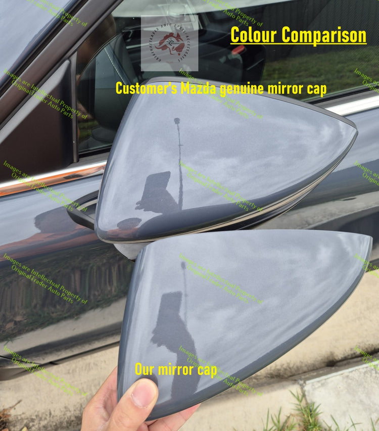 Left Door Mirror Cap Housing for Mazda CX30 CX-30 Polymetal Grey Metallic 47C