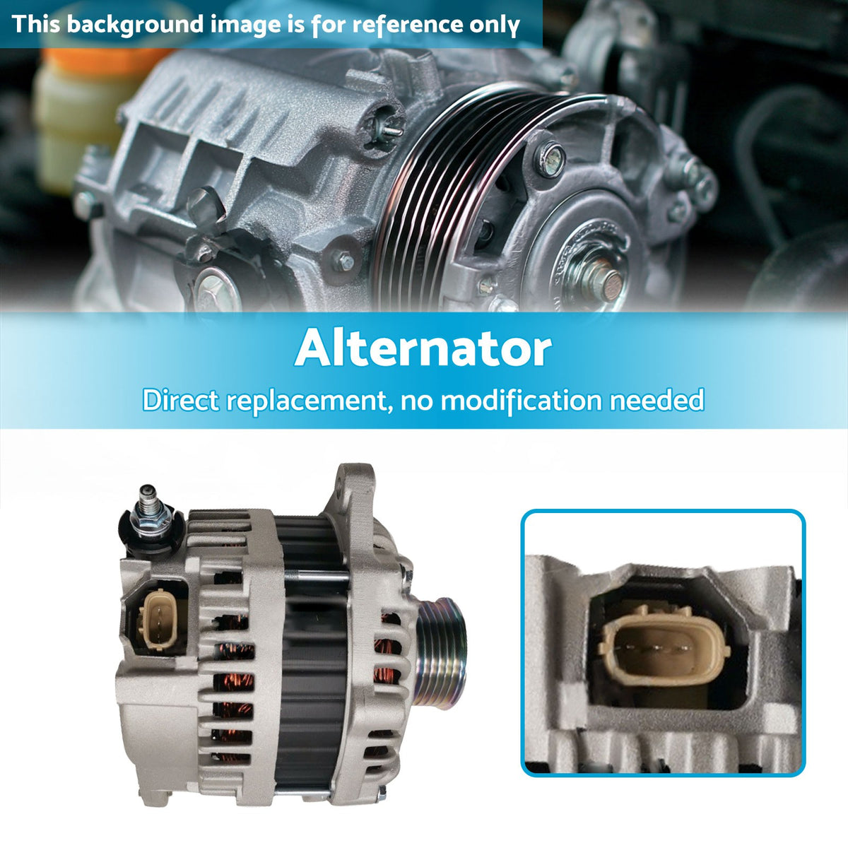 130A Alternator Suitable For Nissan Elgrand E52 VQ30DE 3.5L Petrol 2010-2014
