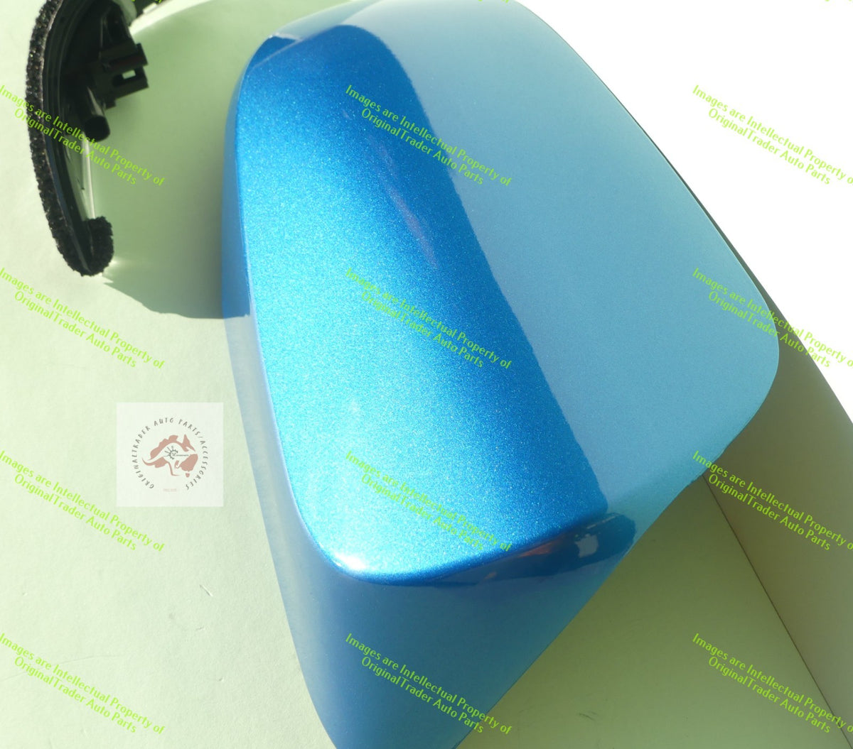 Right Side Mirror Case Cap Housing for Toyota Corolla E180 Series 2 Blue Gem 8X7