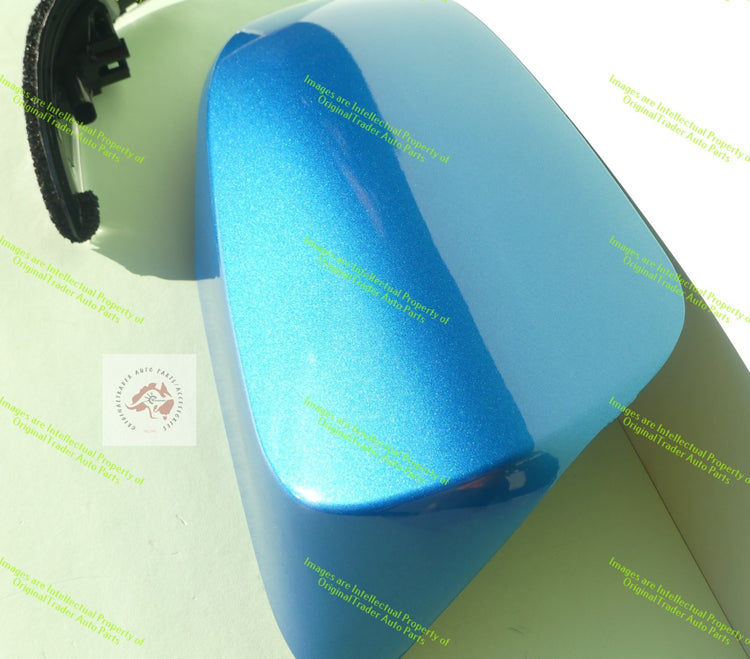 Right Side Mirror Case Cap Housing for Toyota Corolla E180 Series 2 Blue Gem 8X7