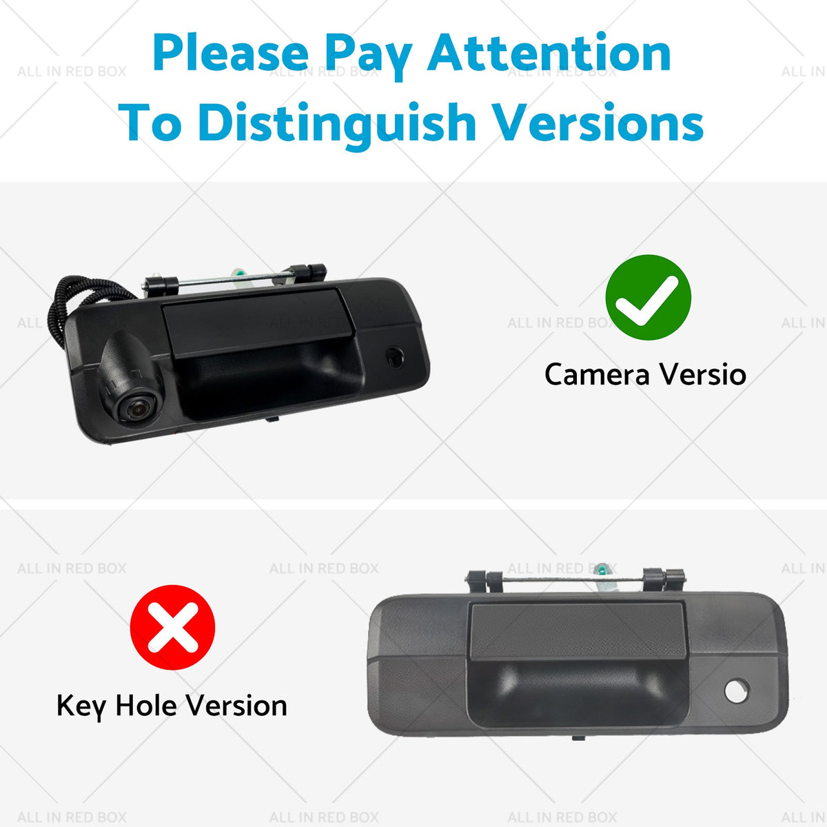 1 Set Tailgate Handle&Rear View Backup Camera Suitable for Toyota Tundra 07-14