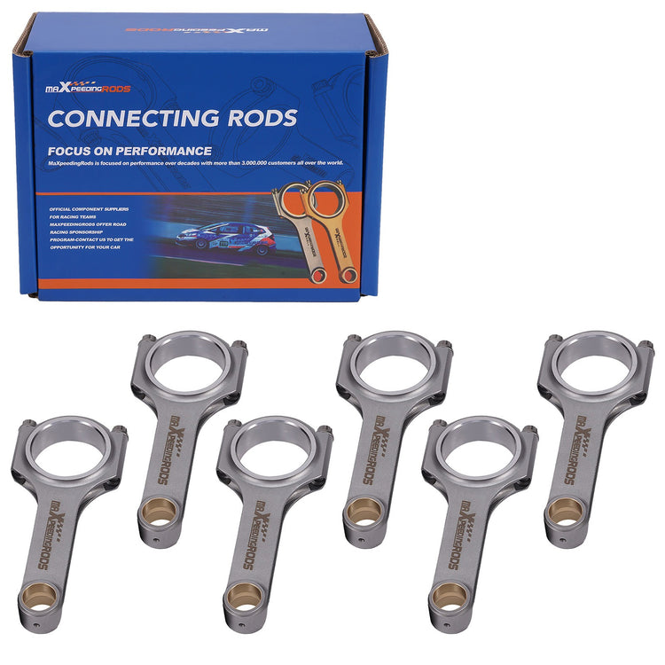 6x Conrod Connecting Rods for Nissan Skyline R32 R33 2.6 RB26 RB26DETT 119.5mm