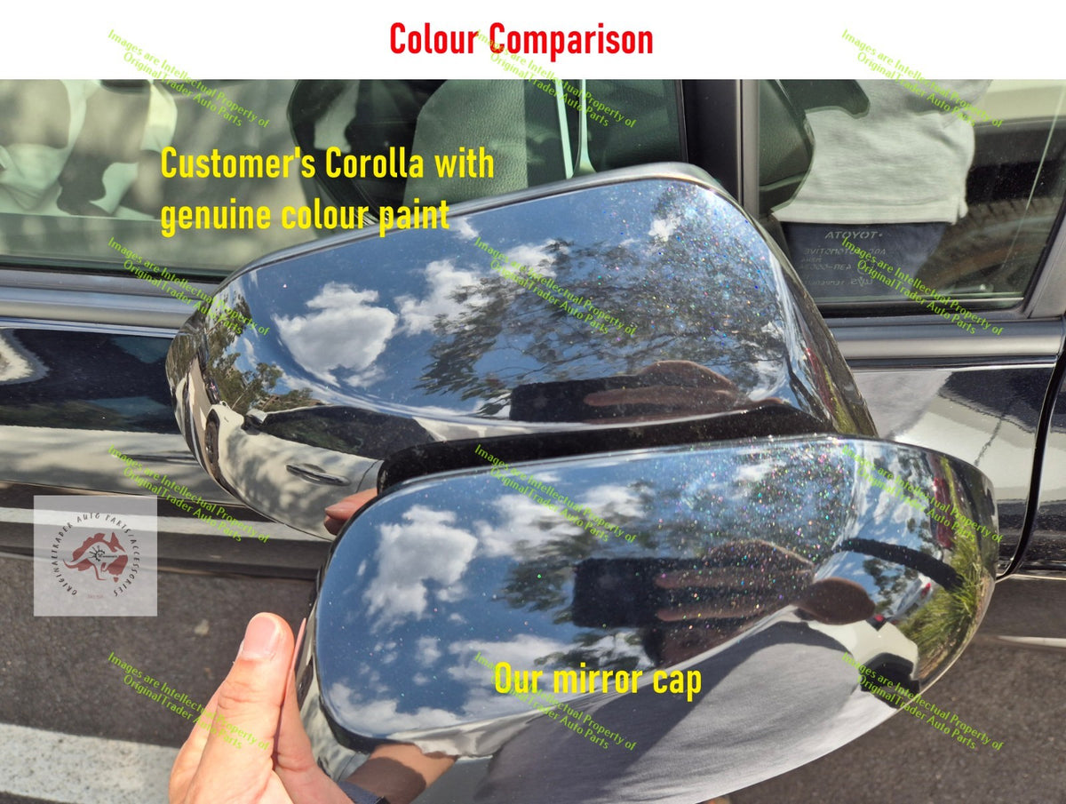 Right Side Mirror Cap Case Cover for Toyota Corolla E170 E180 Eclipse Black 218