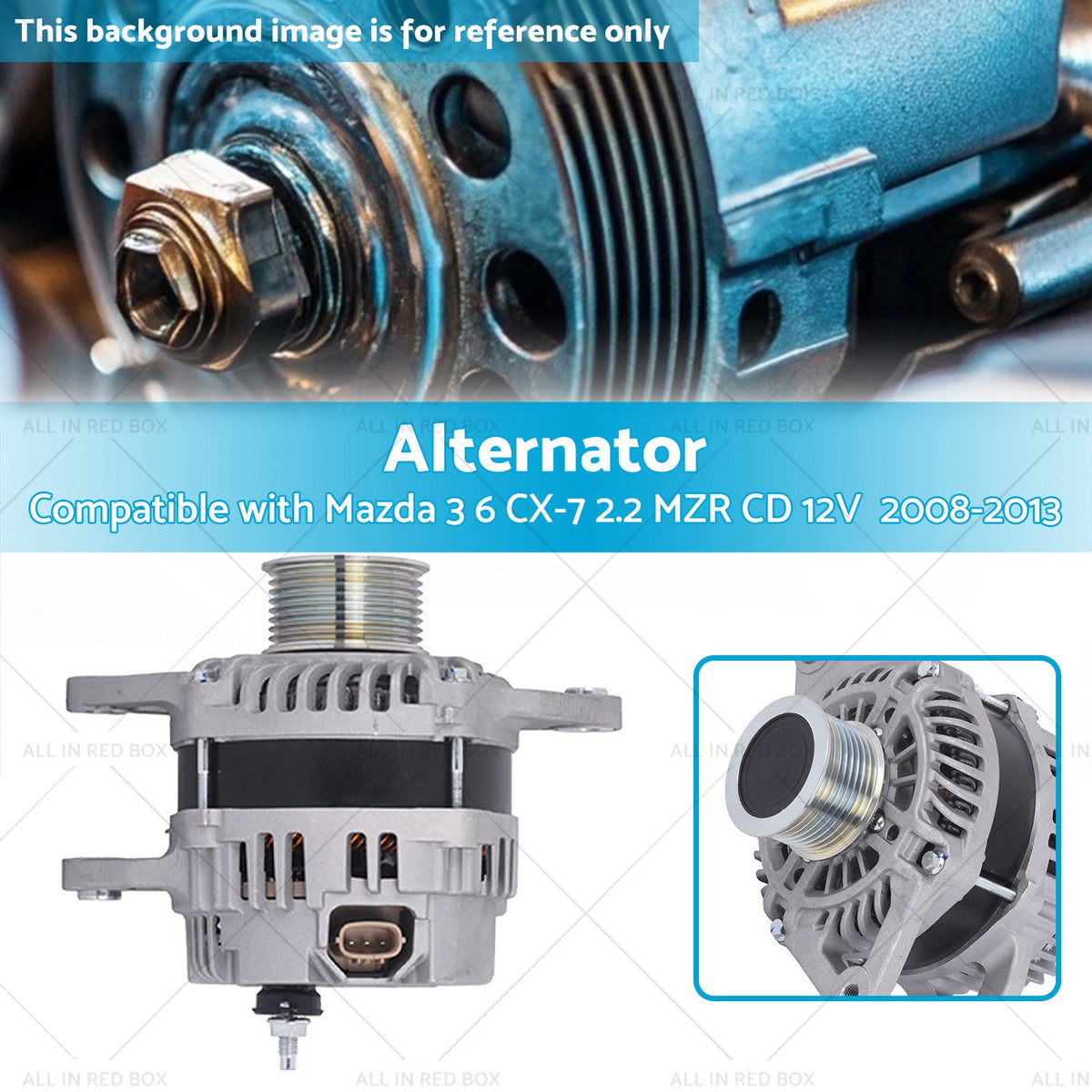 Alternator Suitable For Mazda 3 BL Mazda 6 GH 2.2 MZR CD CX-7 ER AWD