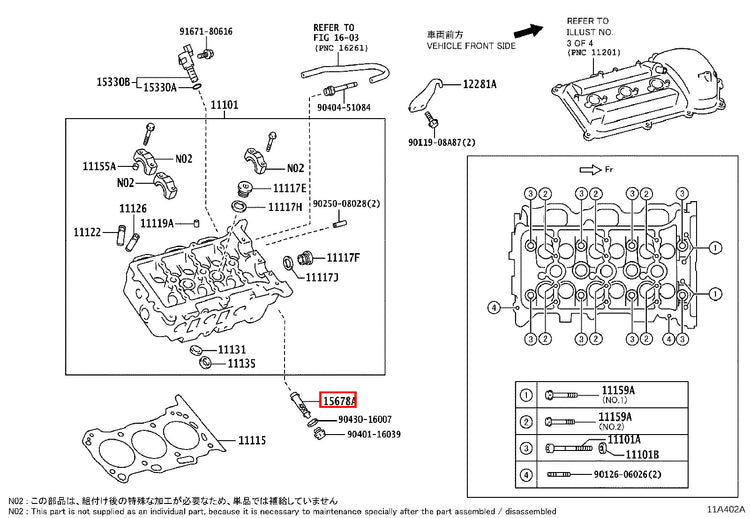 Genuine Hilux Surf GRN215 LandCruiser GRJ200 1GR VVTi Oil Control Valve Filter