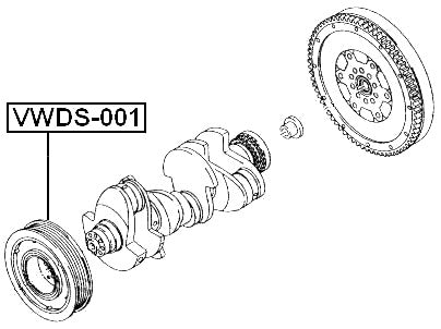 VWDS-001 Febest Crankshaft Pulley Bks/Bun/Bng/Asb/Bug 059105251DL 059105251AT