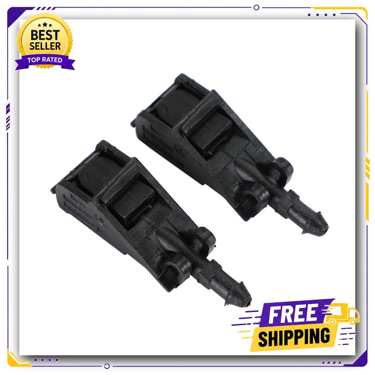 2X Front Windscreen Washer Jet Nozzles for VW Beetle Golf Jetta 6E0955985A