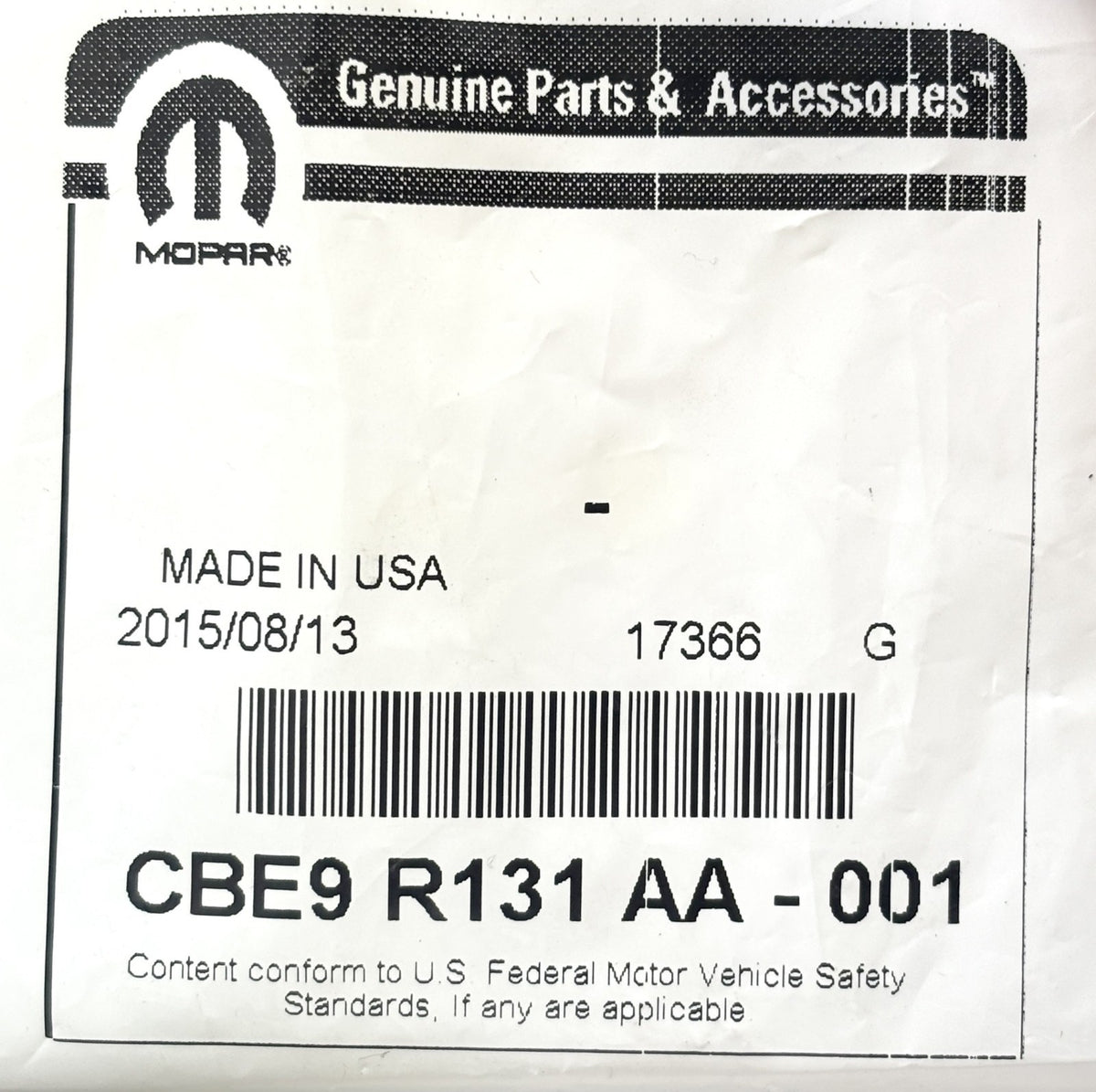 Genuine Jeep Wrangler Clutch Starter Interlock Switch CBE9R131AA OEM & New