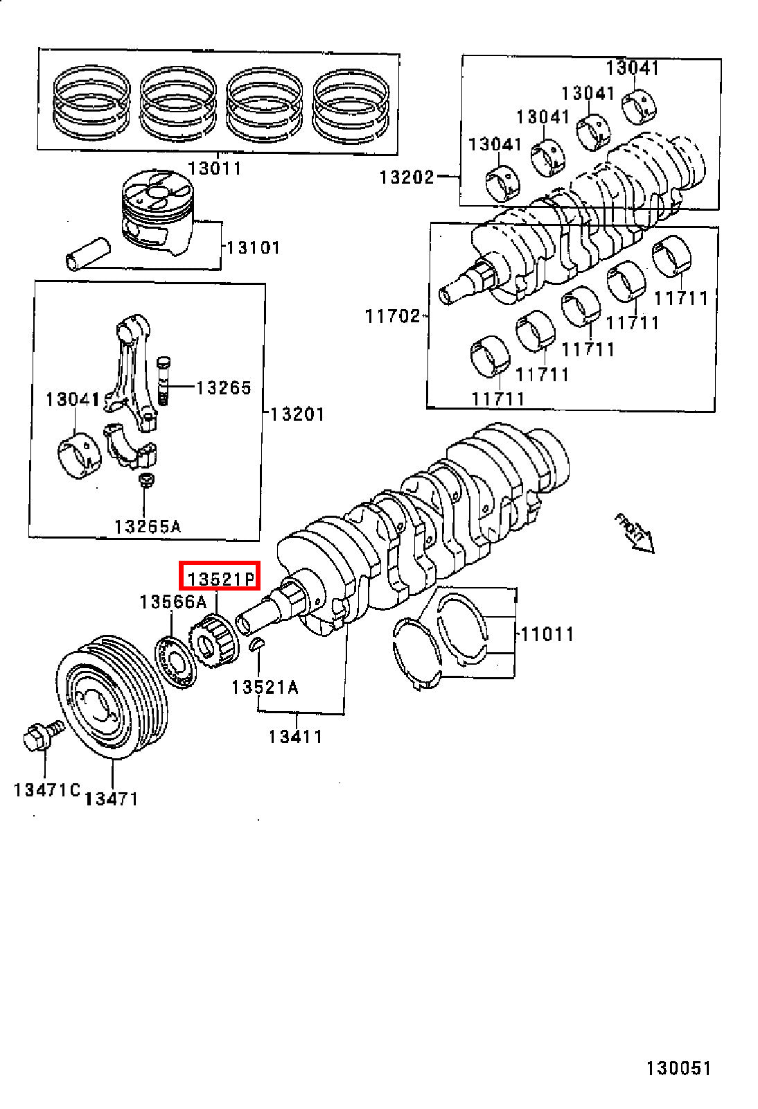 Genuine Corolla AE104 AE103 AE102 1.8 1.6 Crankshaft Timing Gear Sprocket Pulley