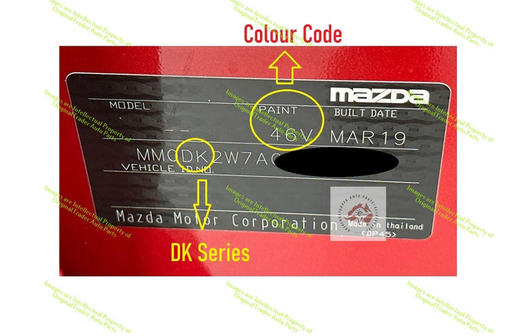 Right Door Mirror Case Cap for Mazda CX-3 CX3 DK Soul Red Crystal Metallic 46V
