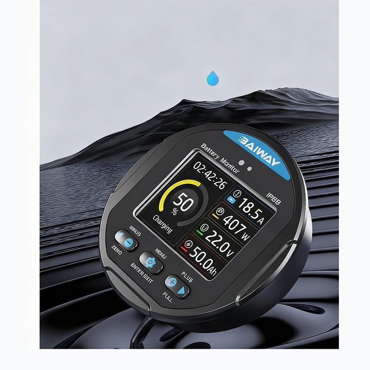 IP68 Waterproof Battery Monitor 100V350A Charge Discharge Test Voltage AMP Meter